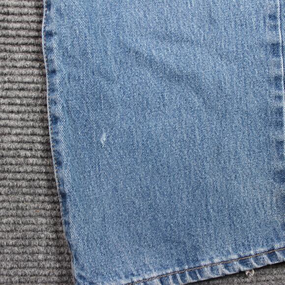 Levi’s 517 Jeans Mens 38x32 Light Blue Bootcut 100% Cotton Zip Fly - Picture 11 of 13